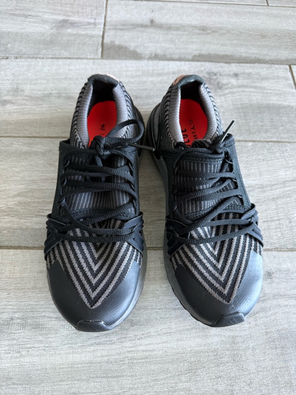 Adidas by Stella McCartney Women’s Black and Gray Knit Athletic Sneakers